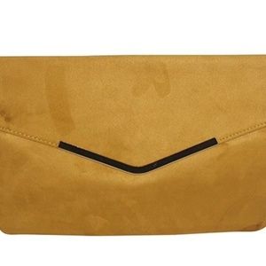 Suede Envelope Oversized Clutch Purse